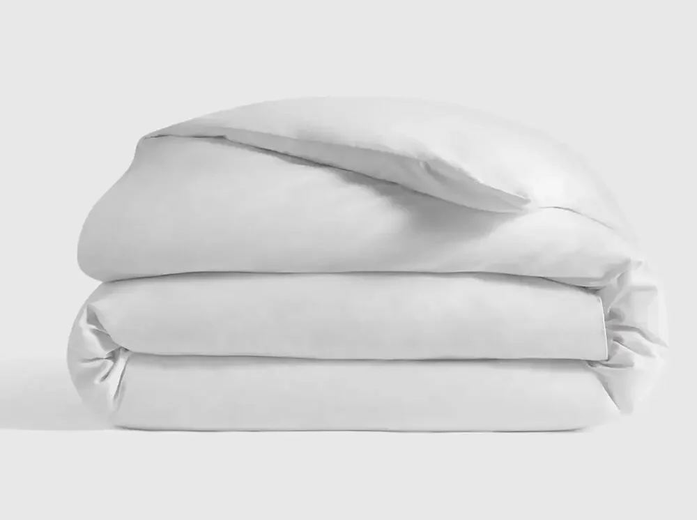 Quince Organic Cotton Percale Duvet Cover White Full/Queen 88x92 NWT
